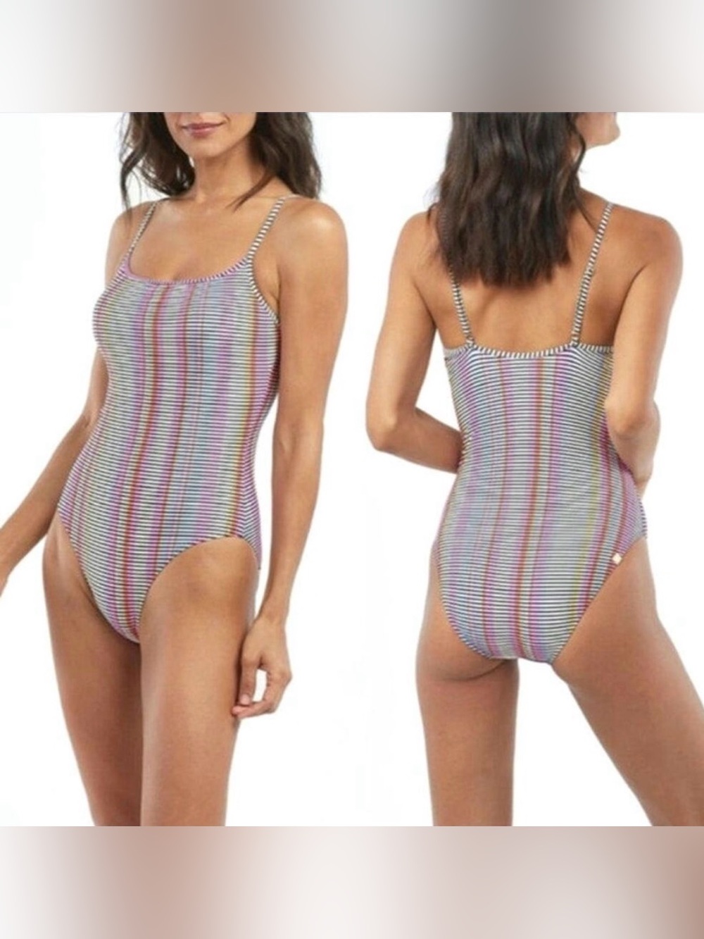 NWT - Summersalt - The Classic One-Piece - Modern Stripe - 14